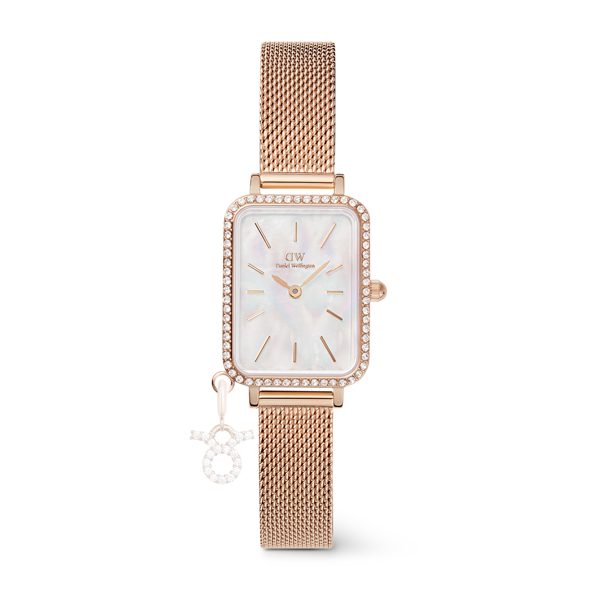 Quadro Crystal Zodiac Melrose Watch & Watch Charm RG