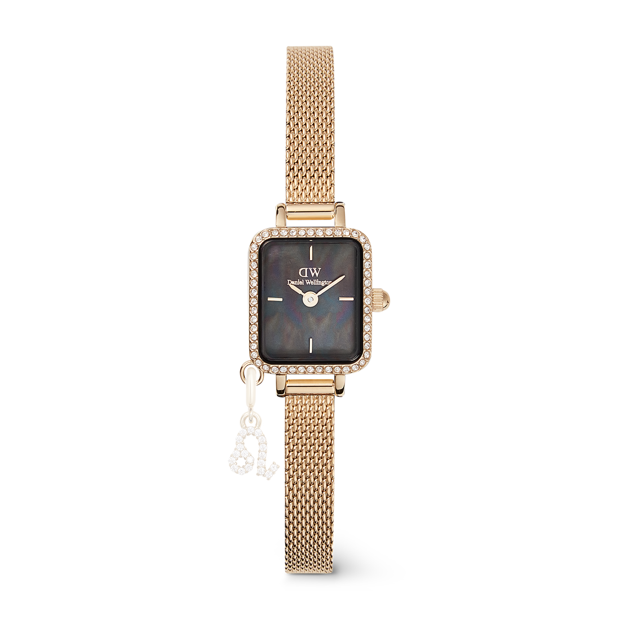 Quadro Mini Crystal Zodiac EverGold Kadın Kol Saati
