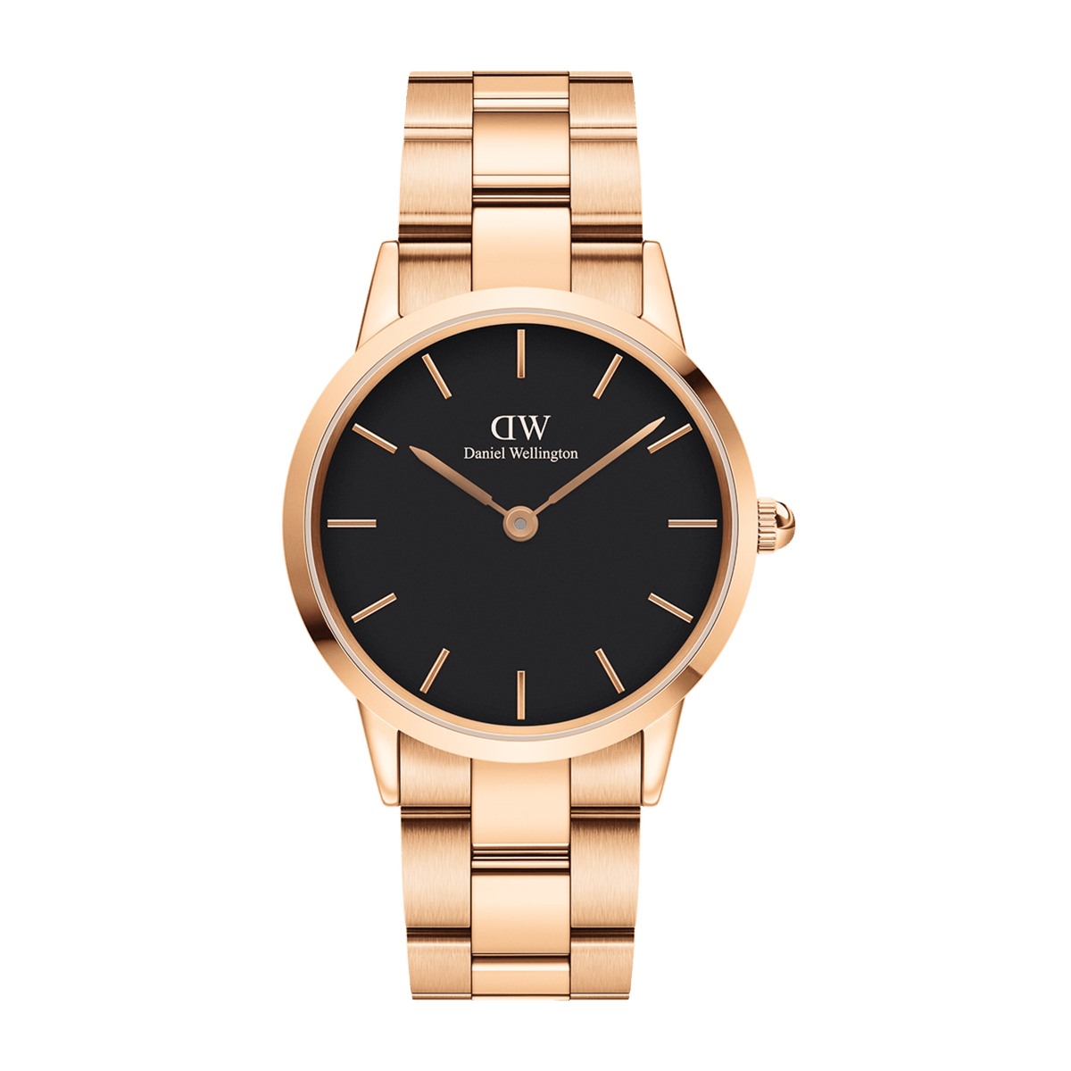 Iconic Link Black Rose Gold