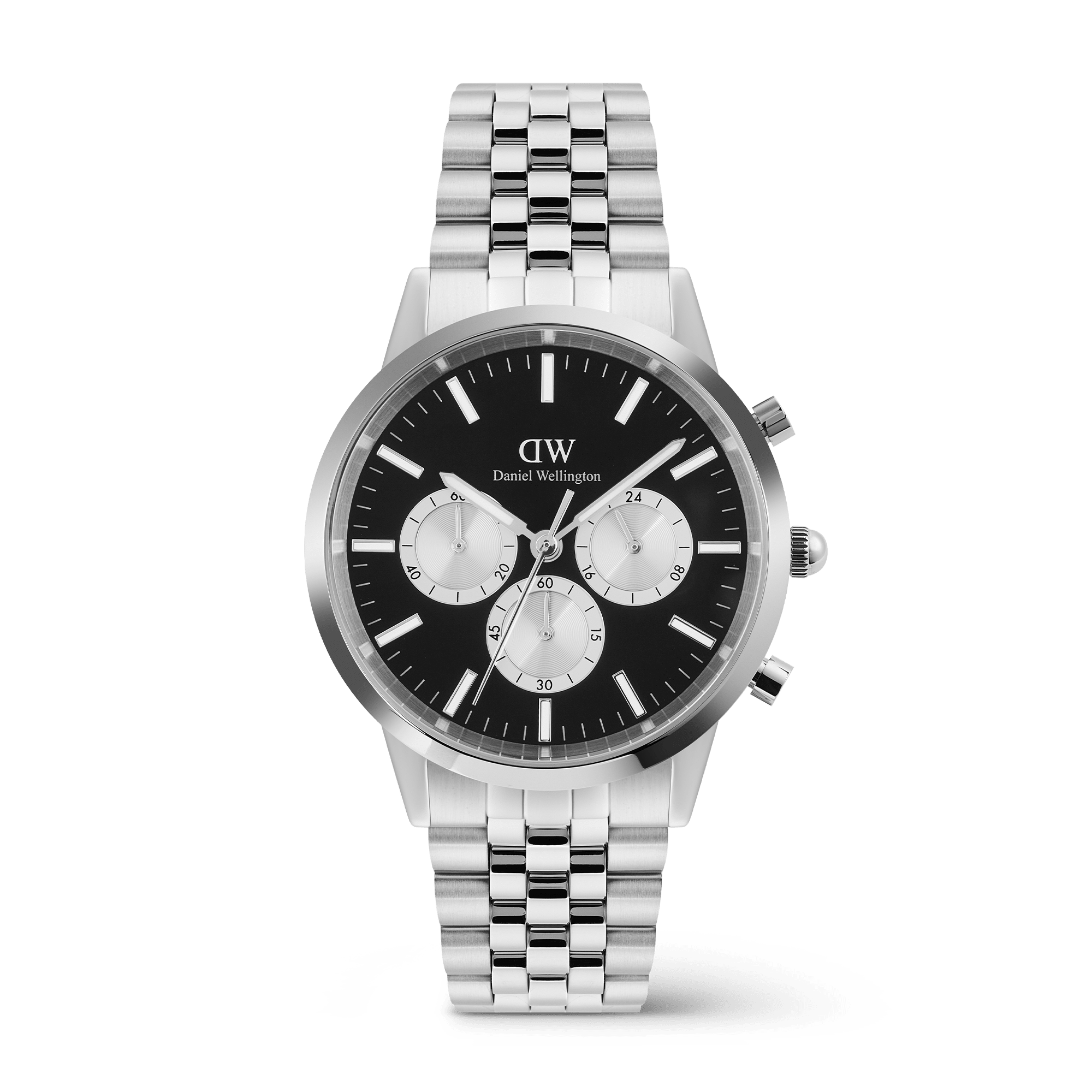 Iconic Chronograph Arch 5-Link Onyx Panda Silver