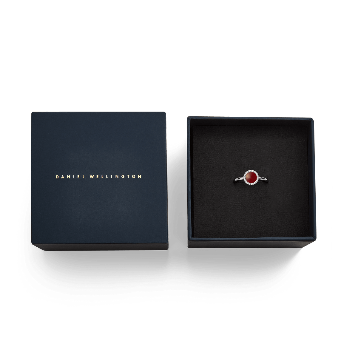 Audrey Ring Red Agathe Silver