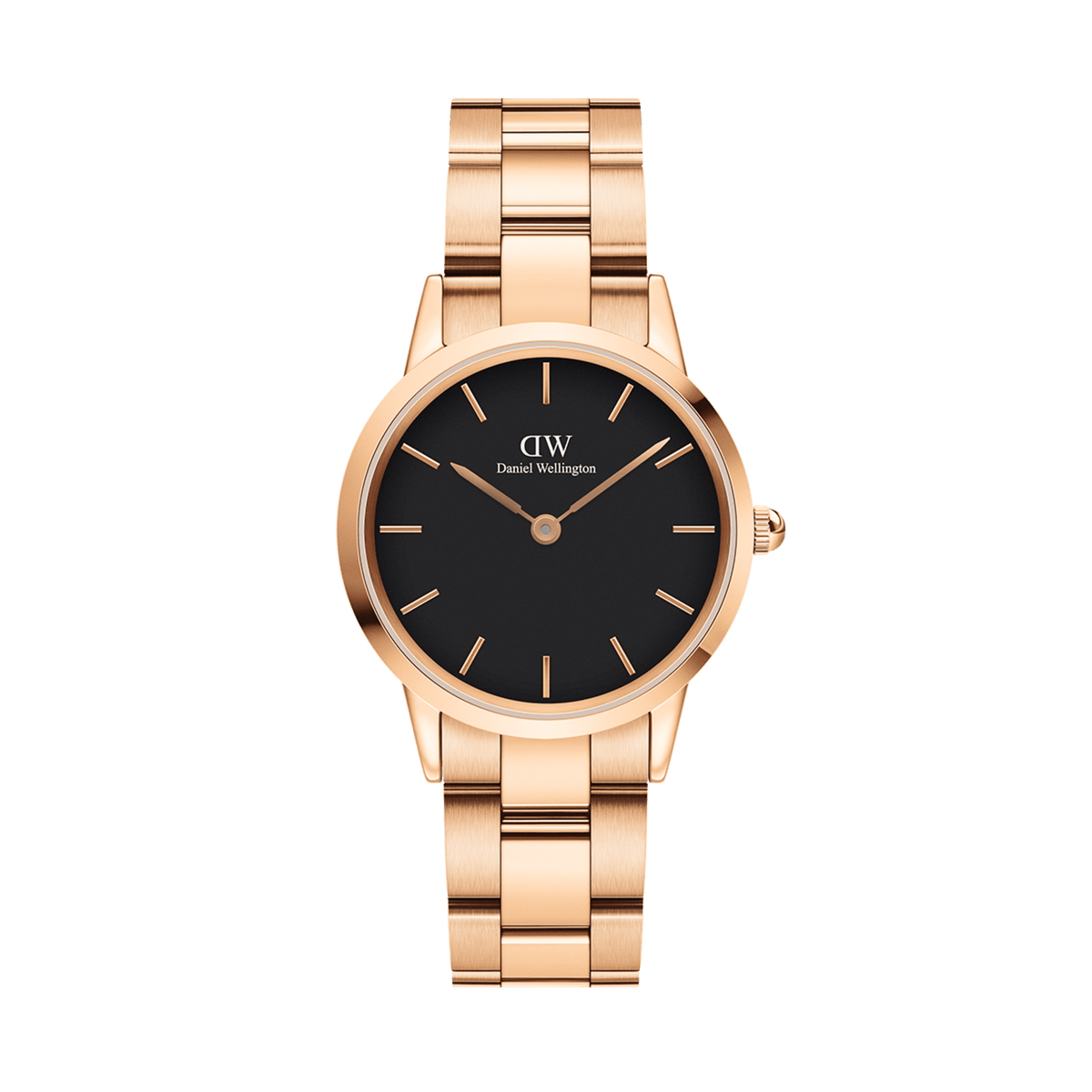 Iconic Link Black Rose Gold