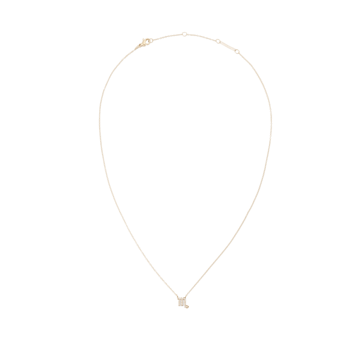 Crystal Zodiac Zincir Gold Renk Kolye