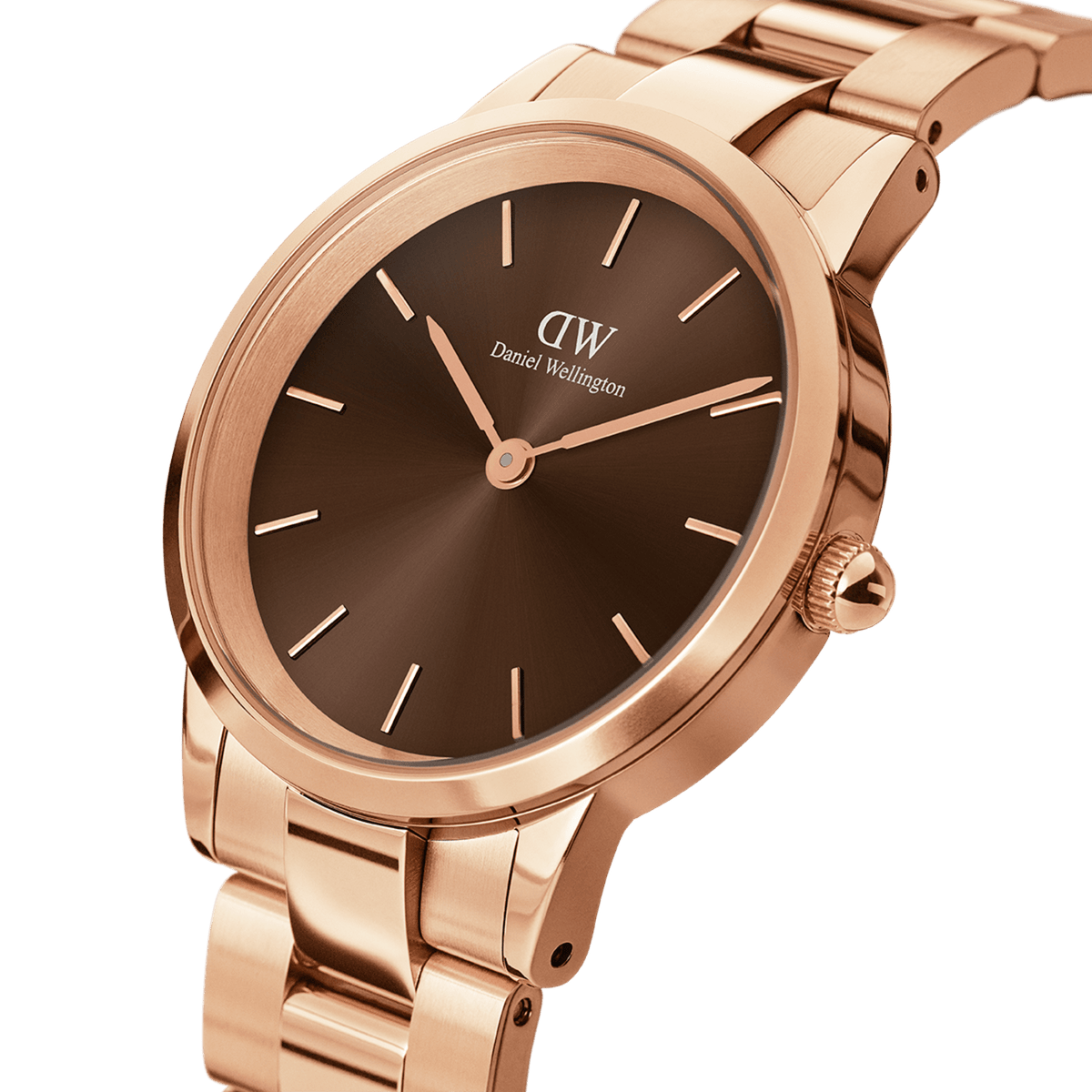 unisex rose gold çelik saat