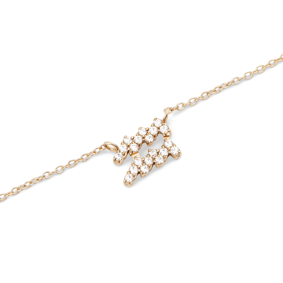 Crystal Zodiac Zincir Gold Renk Kolye