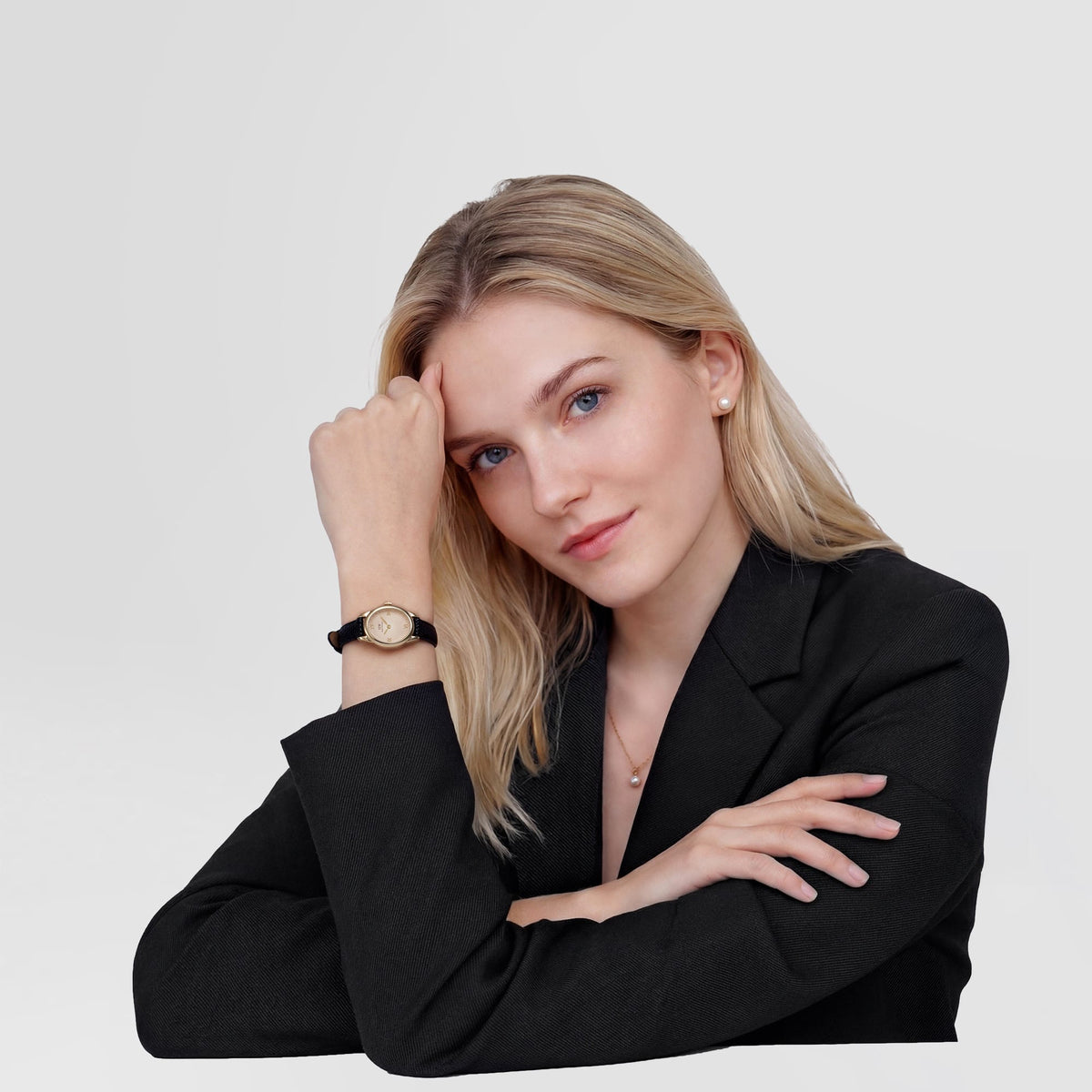 Pearl İnci Kolye Rose Gold Renk