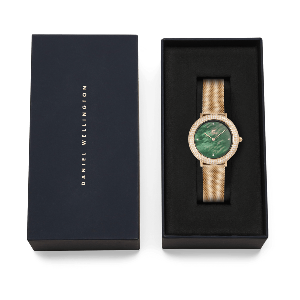 Crystalline Bezel Evergold Green