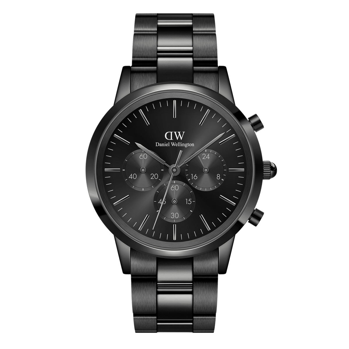 iconic chronograph siyah saat
