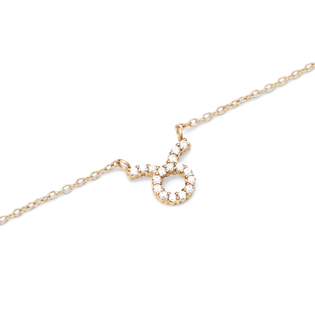 Crystal Zodiac Zincir Gold Renk Kolye