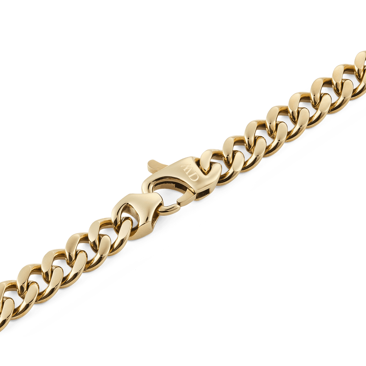 Ellipse Cuban Zincir Gold Renk Erkek Kolye