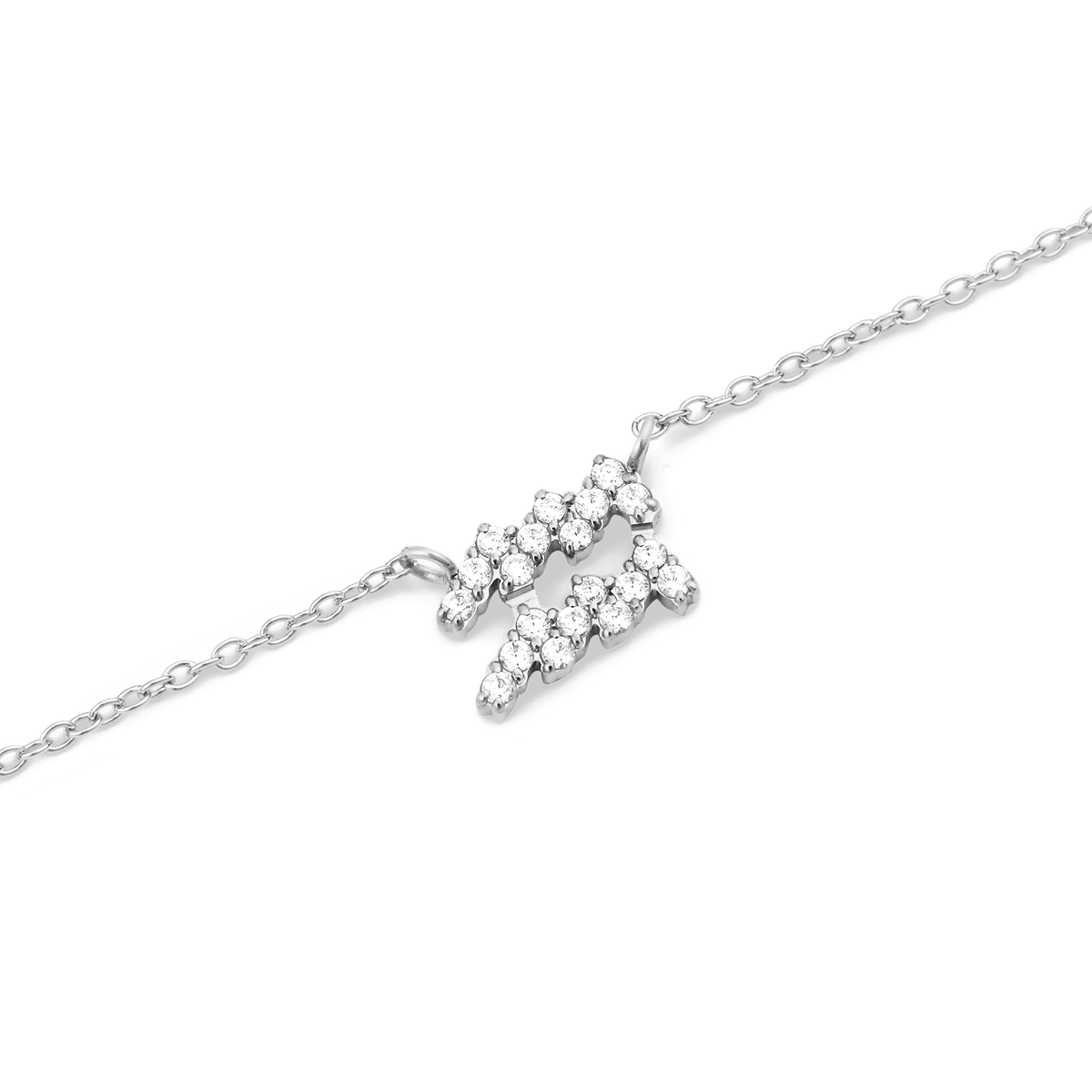 Crystal Zodiac Zincir Silver Renk Kolye