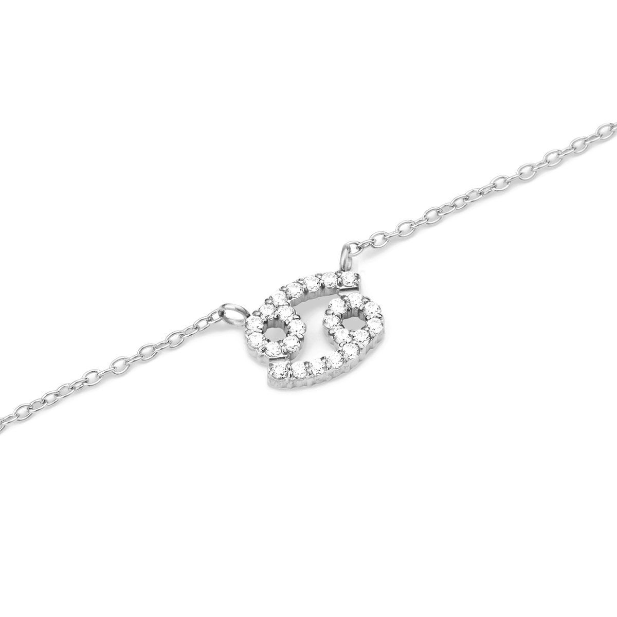 Crystal Zodiac Zincir Silver Renk Kolye