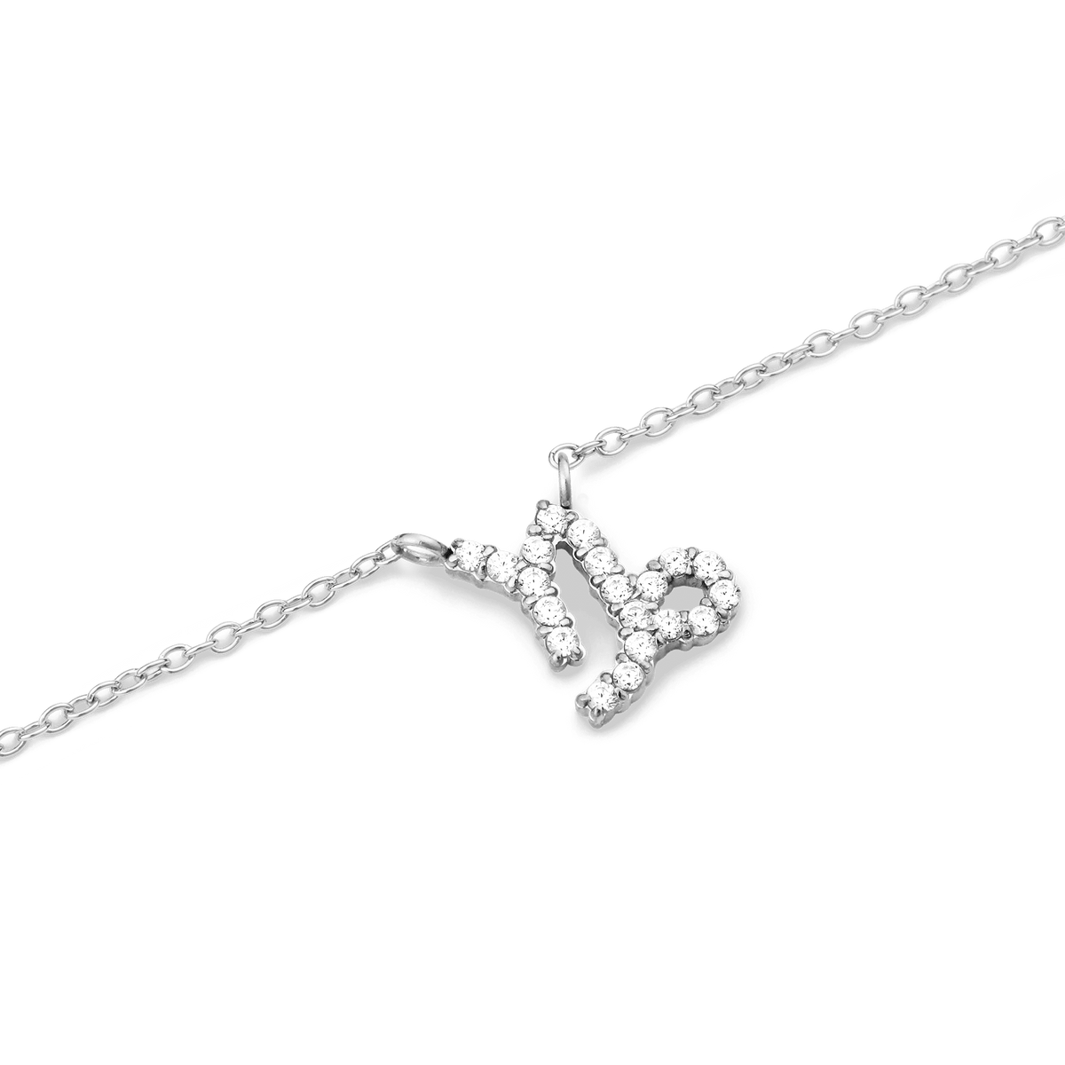 Crystal Zodiac Zincir Silver Renk Kolye