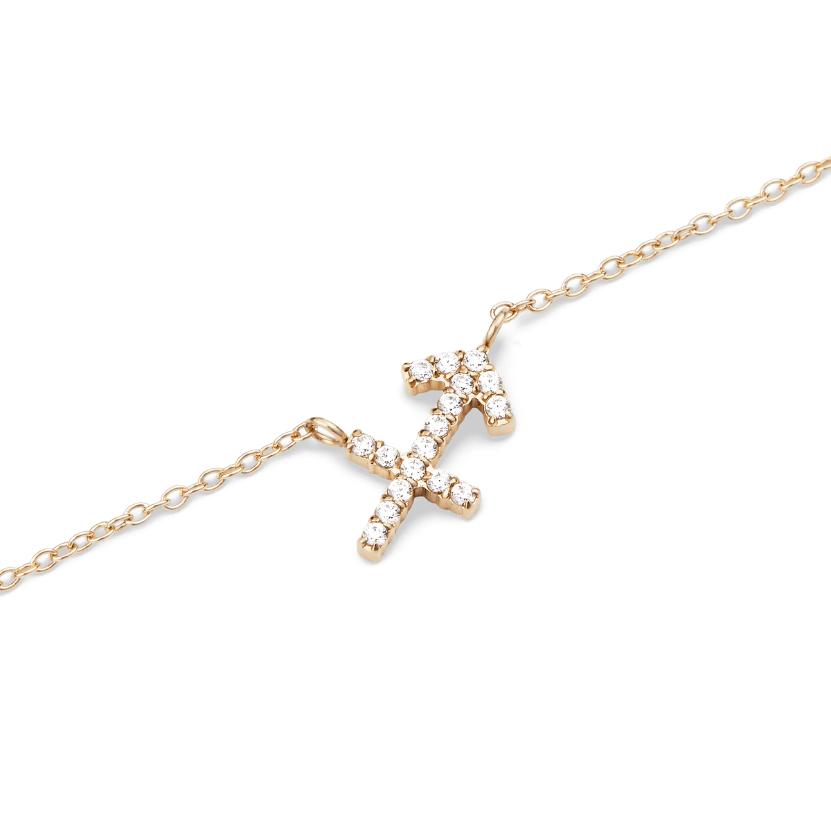 Crystal Zodiac Zincir Gold Renk Kolye