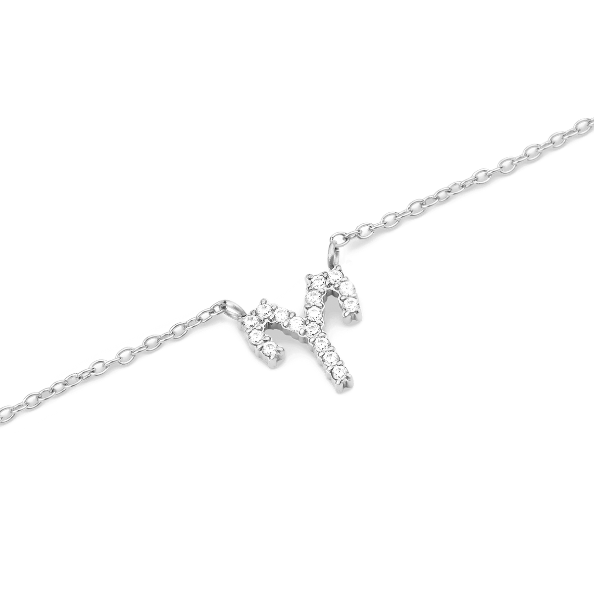 Crystal Zodiac Zincir Silver Renk Kolye