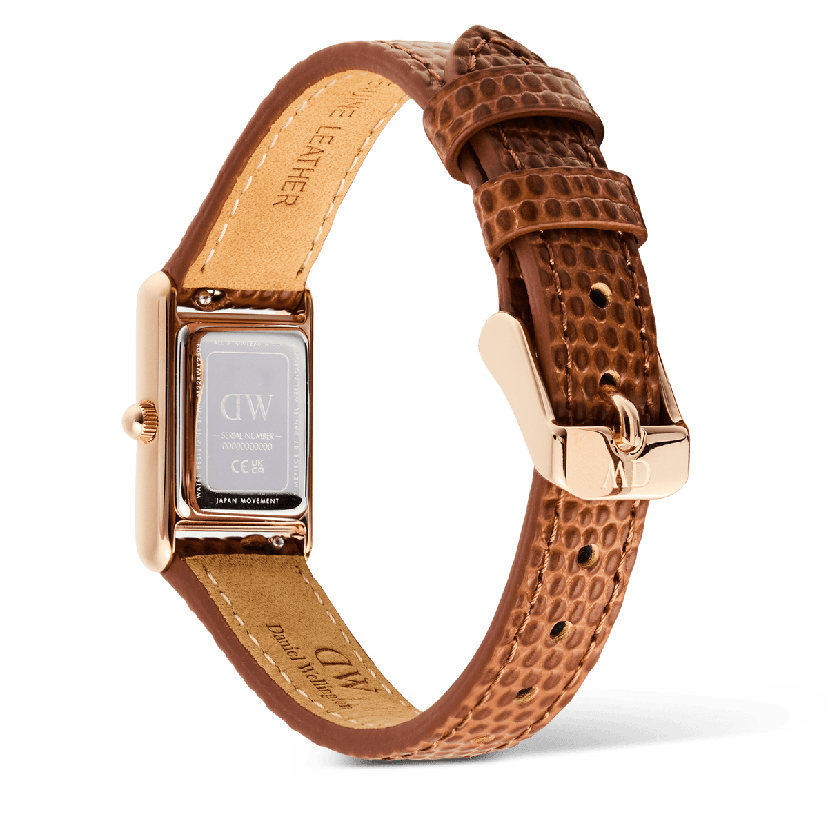 Bound Mini Light Brown Lizard Rose Gold
