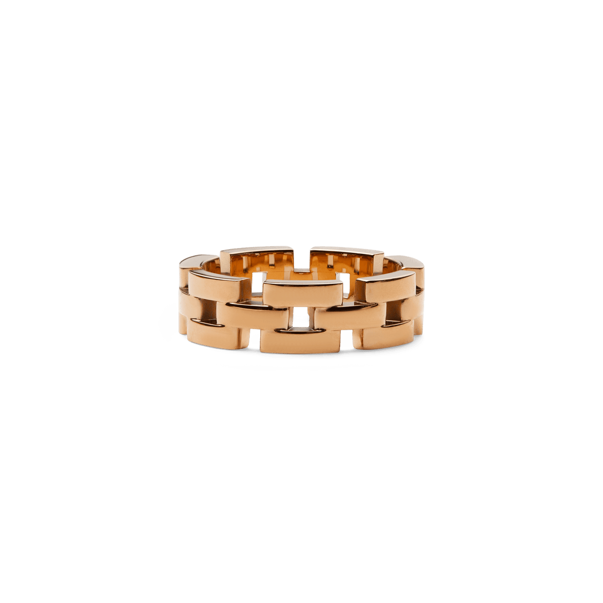 3-Link Ring Rose Gold