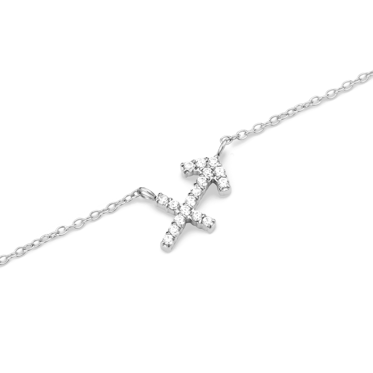 Crystal Zodiac Zincir Silver Renk Kolye