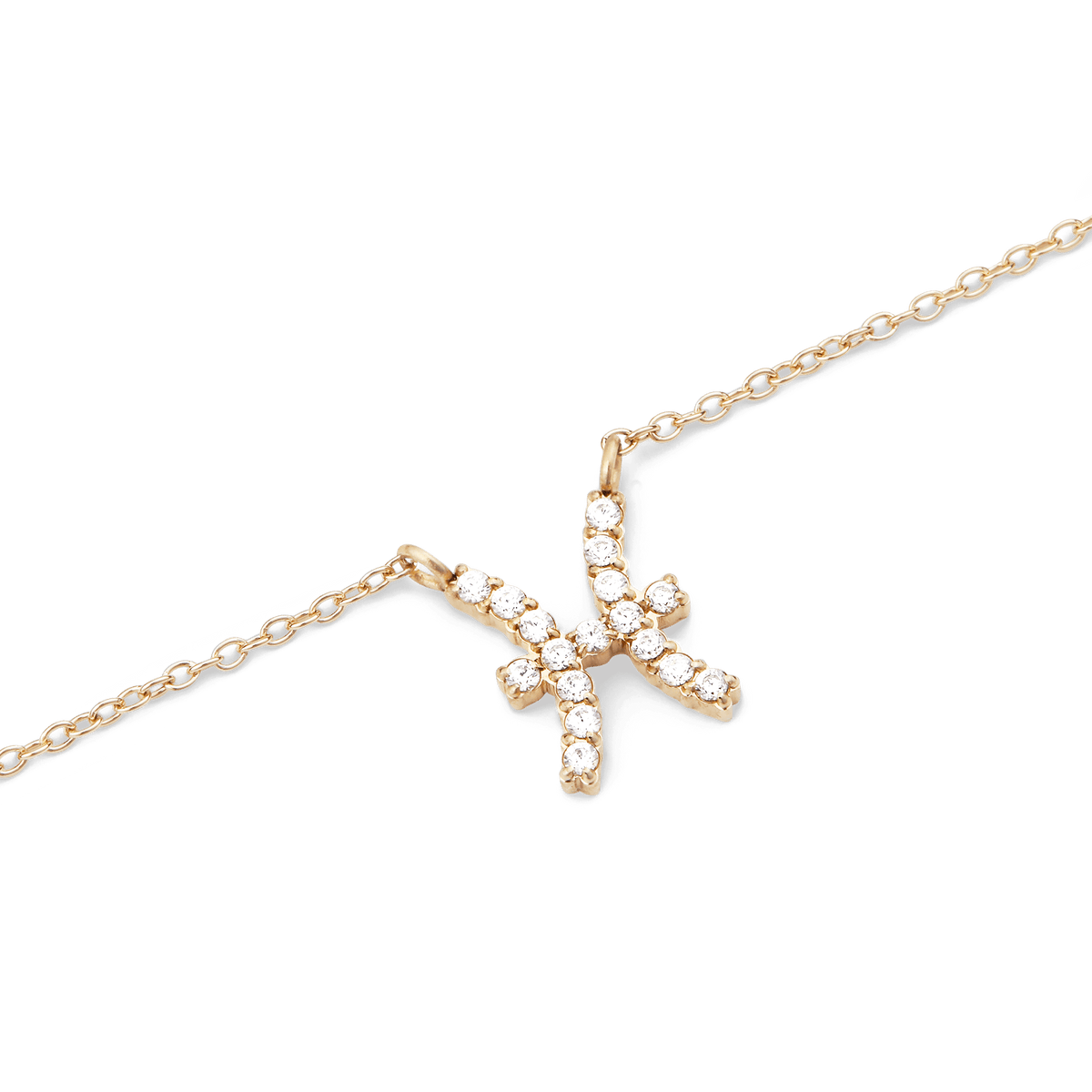 Crystal Zodiac Zincir Gold Renk Kolye