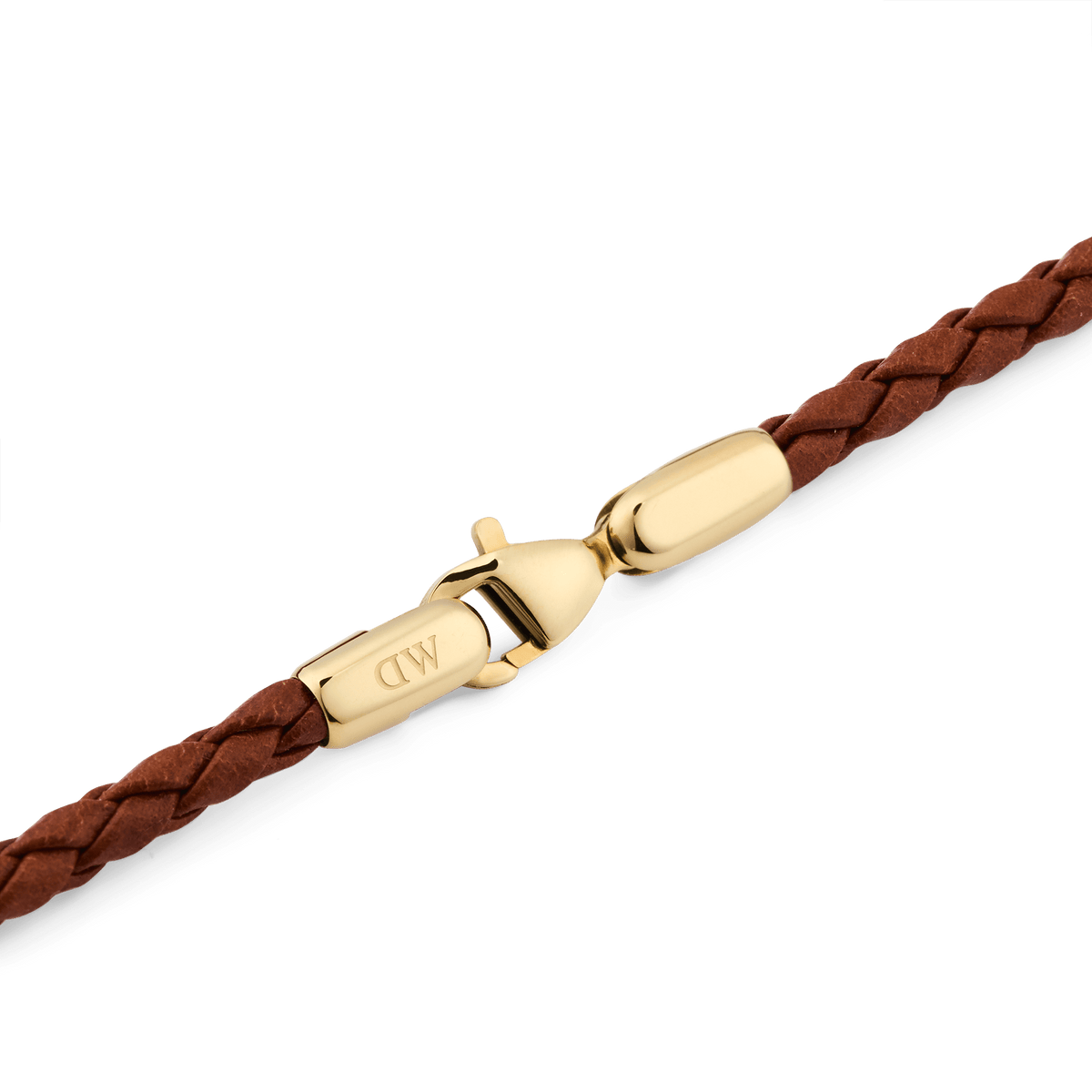 Daniel Braided Leather Bracelet St Mawes 2.8 Gold