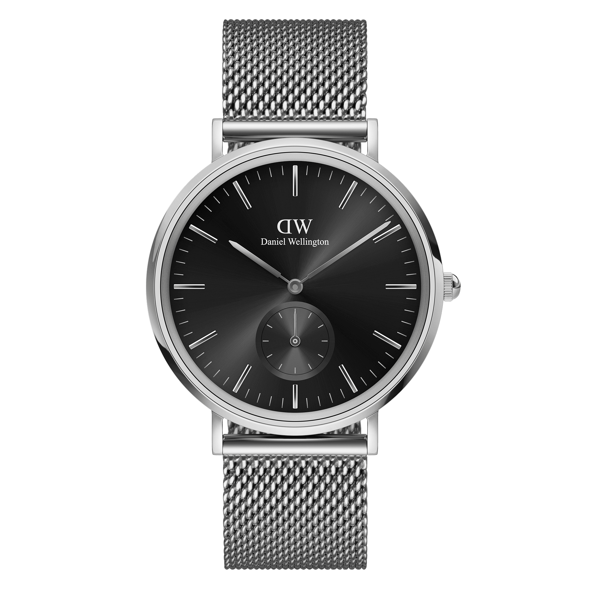 Classic Multi-Eye Sterling Onyx Silver Erkek Kol Saati