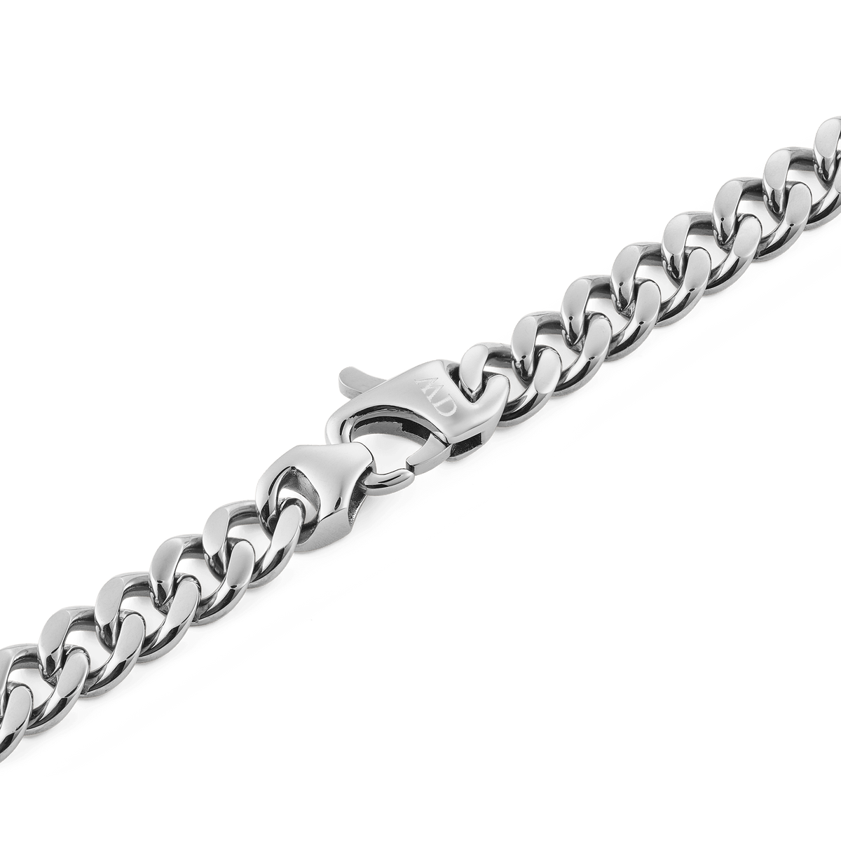Ellipse Cuban Zincir Silver Renk Erkek Kolye