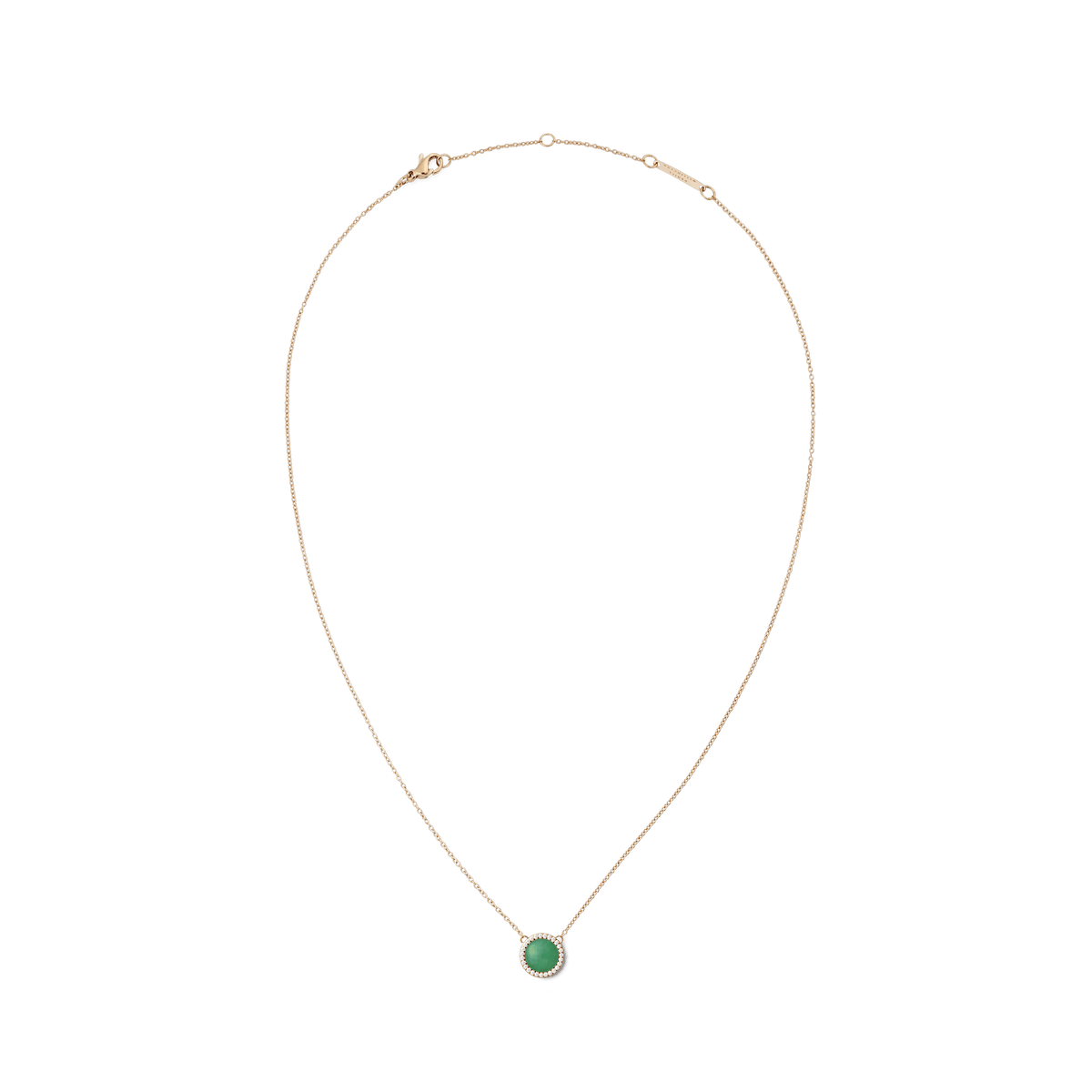 Audrey Jade Taşlı Rose Gold Renk Kolye
