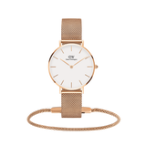 Petite Melrose Rose Gold & Tide Mesh Bracelet Melrose 1.8