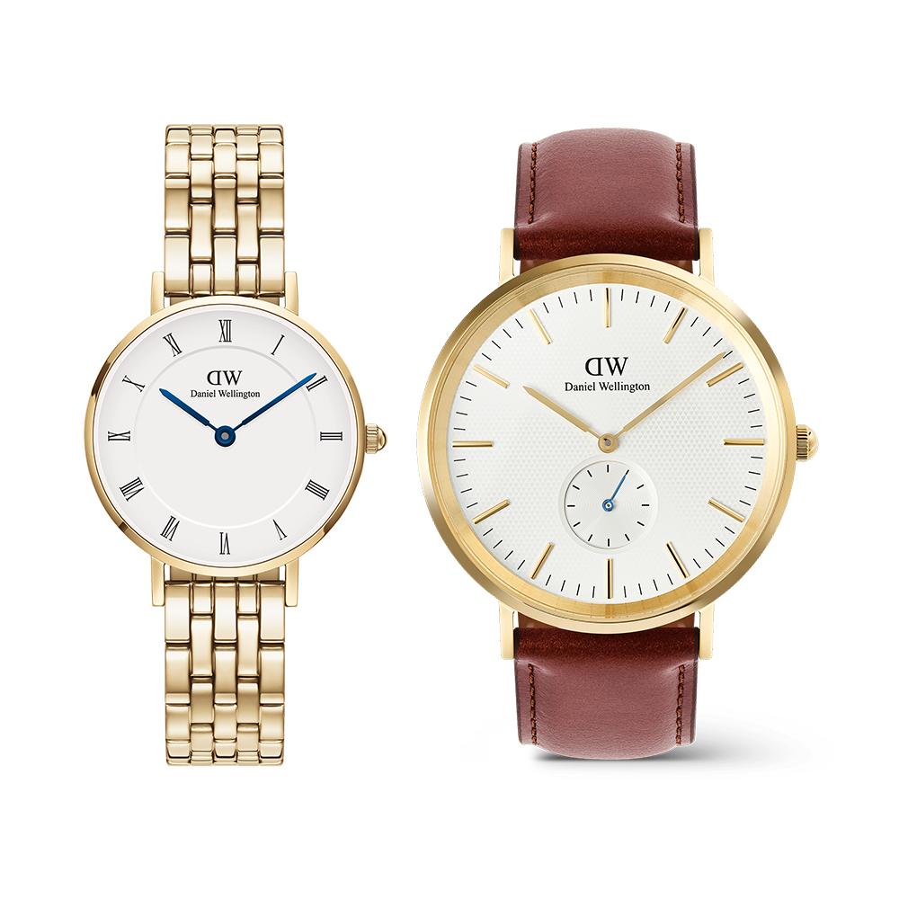 Petite Roman Numerals 5-Link & Classic Multi-Eye St Mawes Gold