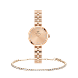 Elan Lumine Unitone Rose Gold & Classic Tennis Bracelet Rose Gold