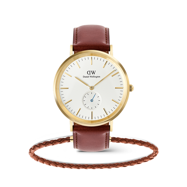 Classic Multi-Eye St Mawes Off-white & Daniel Braided Leather Bracelet