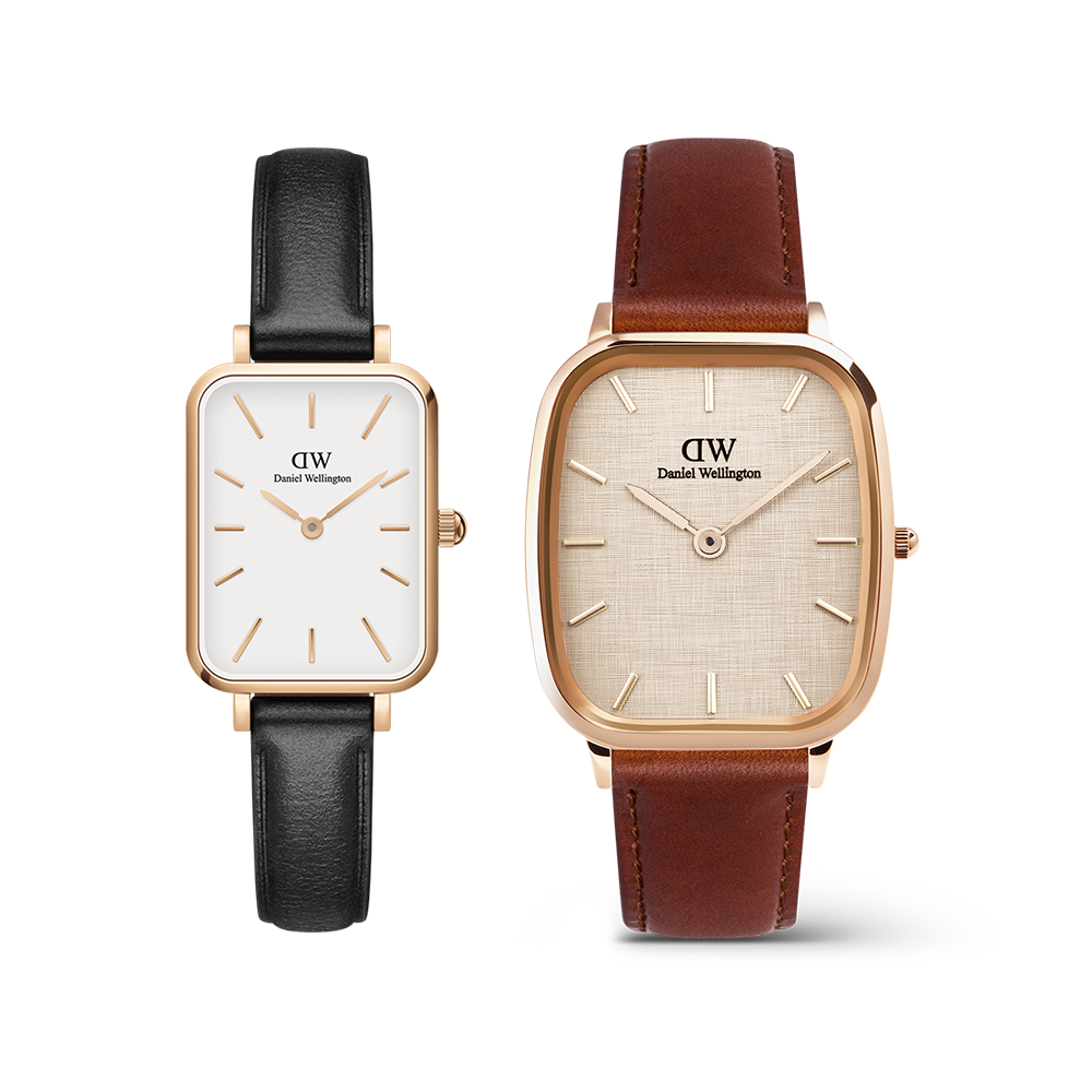 Quadro Pressed Sheffield Rose Gold & Marlon St Mawes Linen Rose Gold