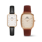Quadro Pressed Sheffield Rose Gold & Marlon St Mawes Linen Rose Gold