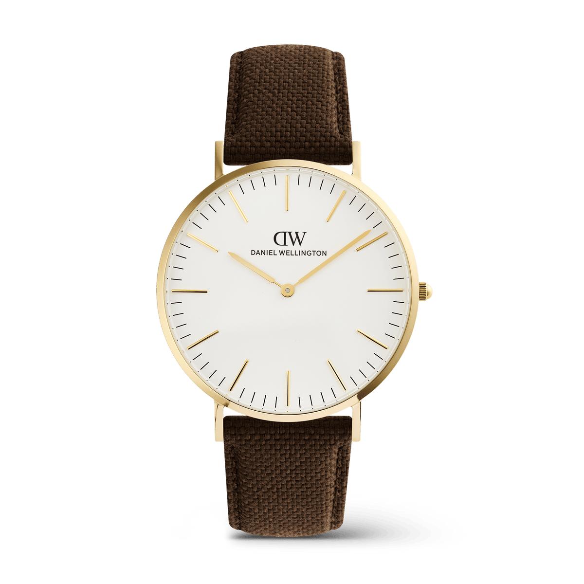 Classic Brown Canvas Gold