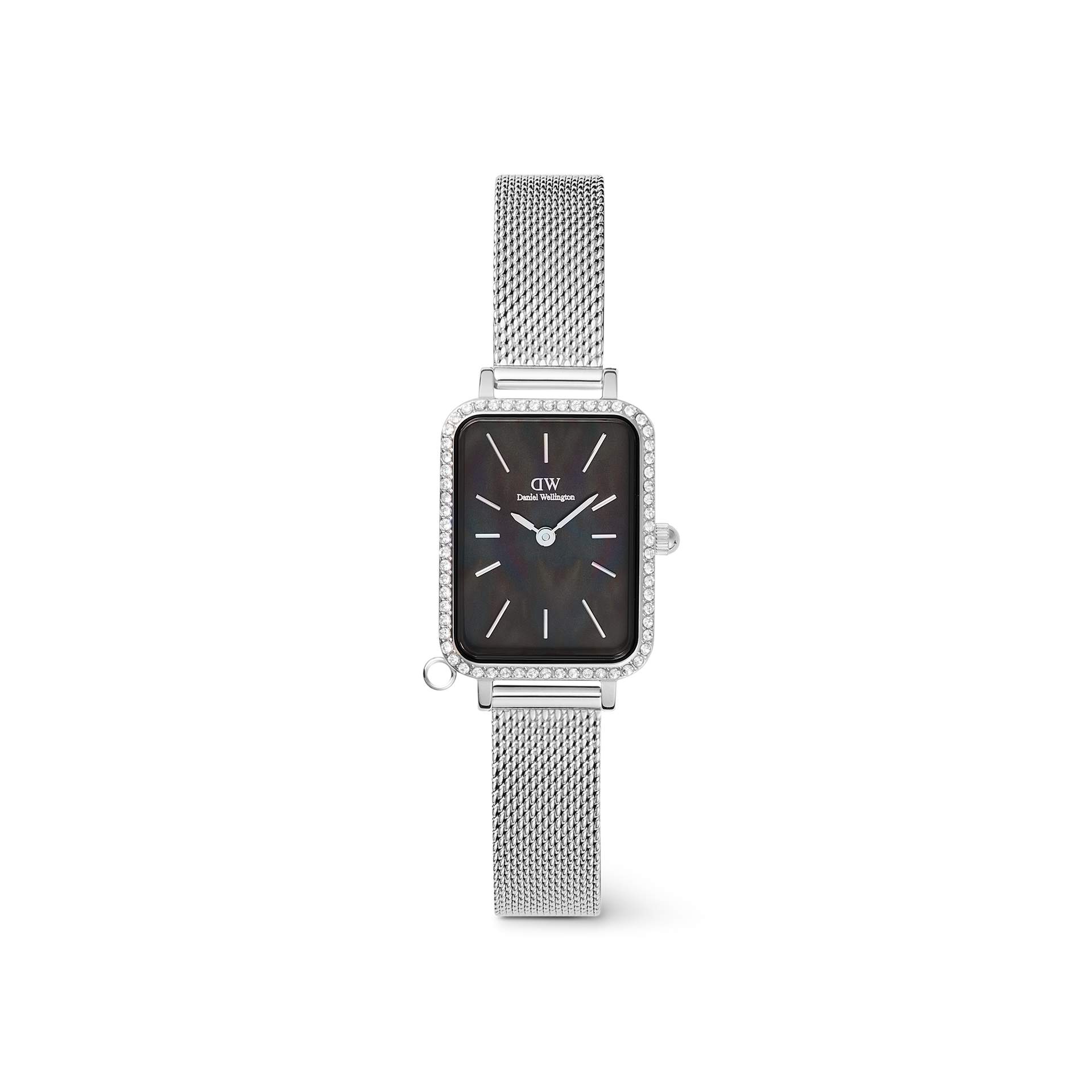 時計 Daniel Wellington/QUADROPRESSED STERLING Quadro Crystal Zodiac Sterling Silver Kadın Kol Saati