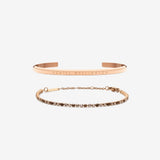rose gold bileklik set