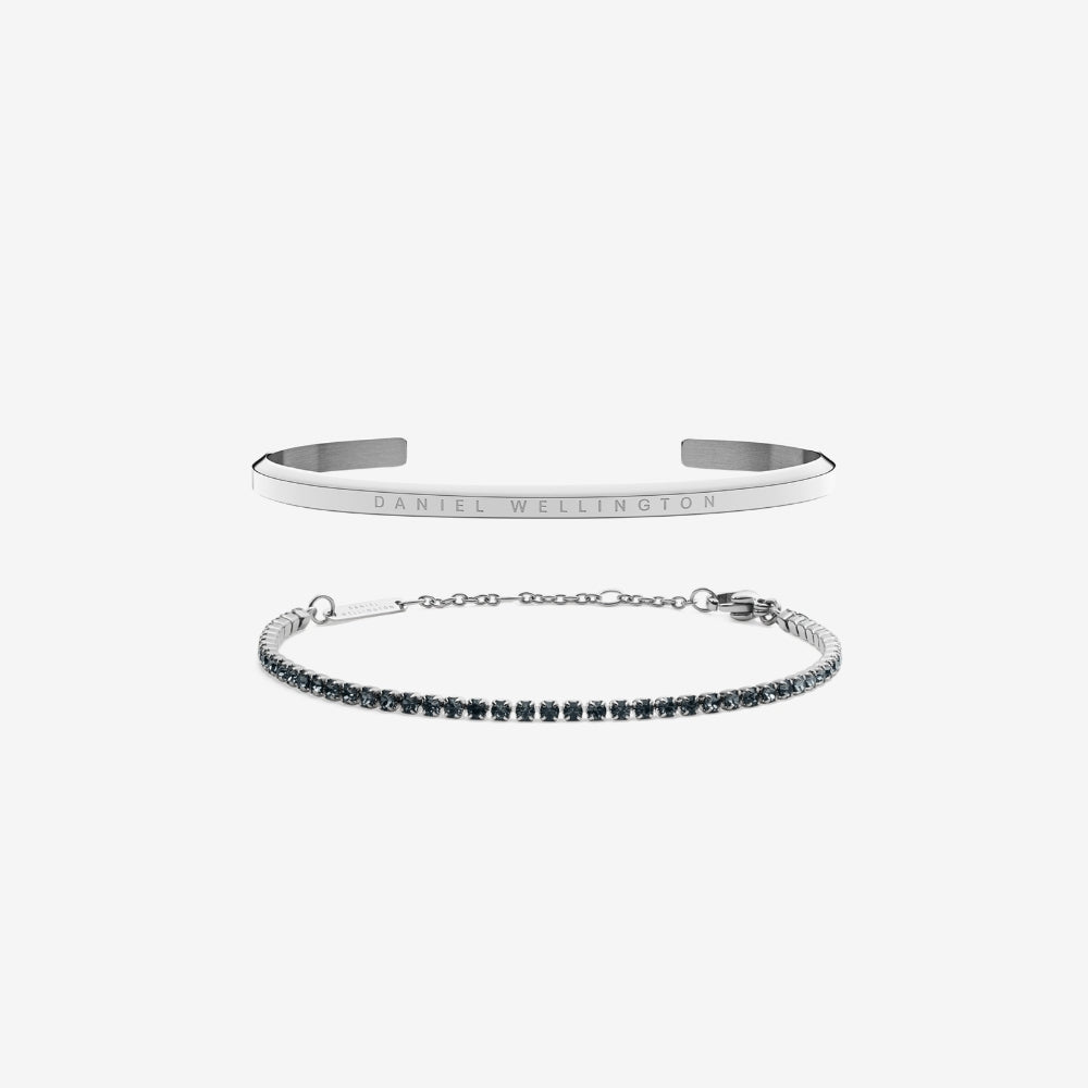 Classic & Tennis Bracelet Nightfall Silver