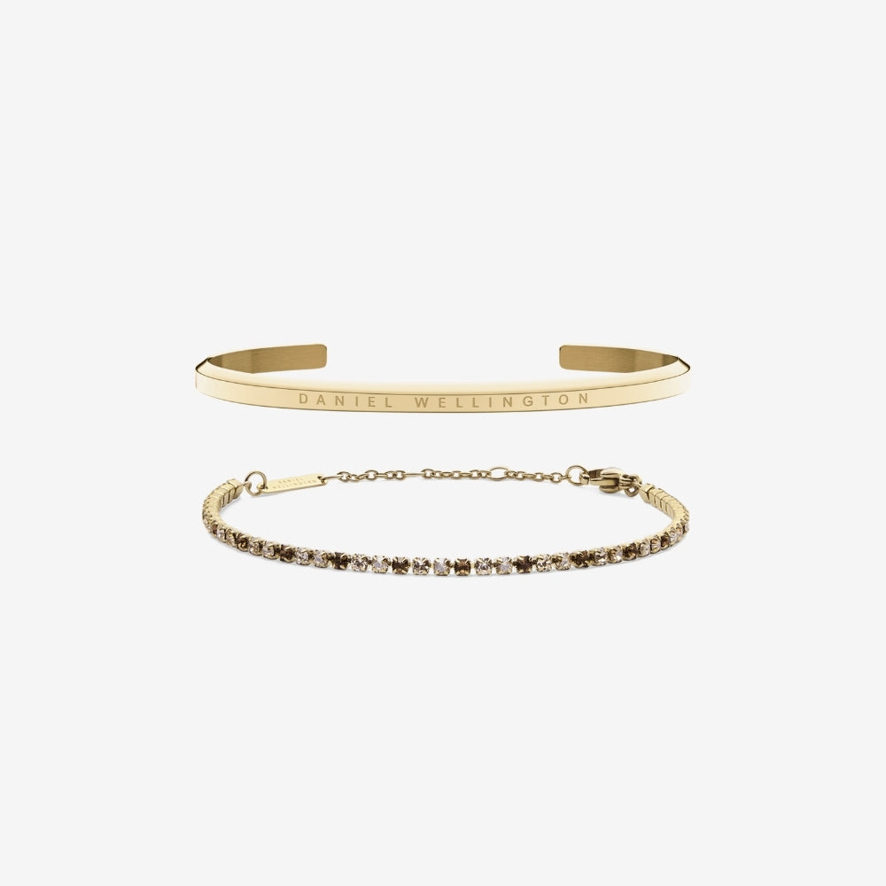 Classic & Tennis Bracelet Honey Combo Gold