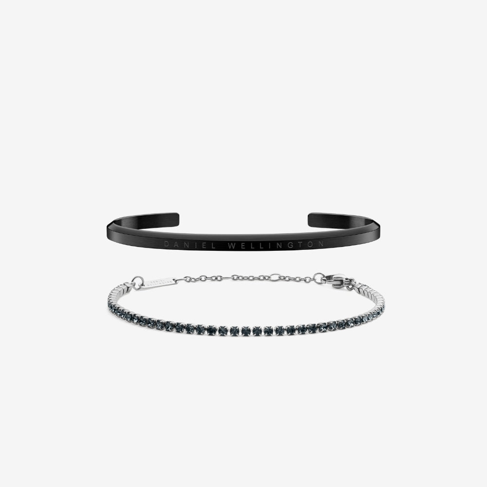 Classic Black & Tennis Bracelet Nightfall Silver