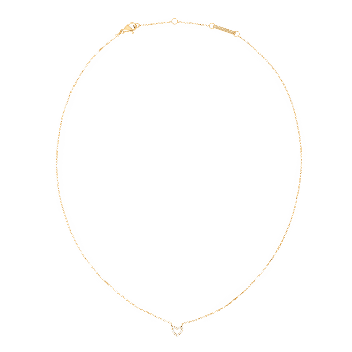 Mirelle Heart Necklace Gold