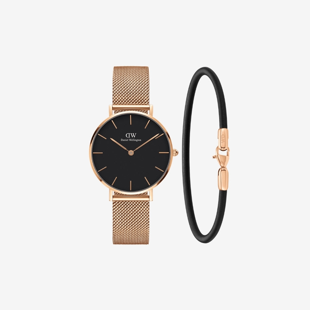Petite Melrose + Sheffield Bracelet Rose Gold