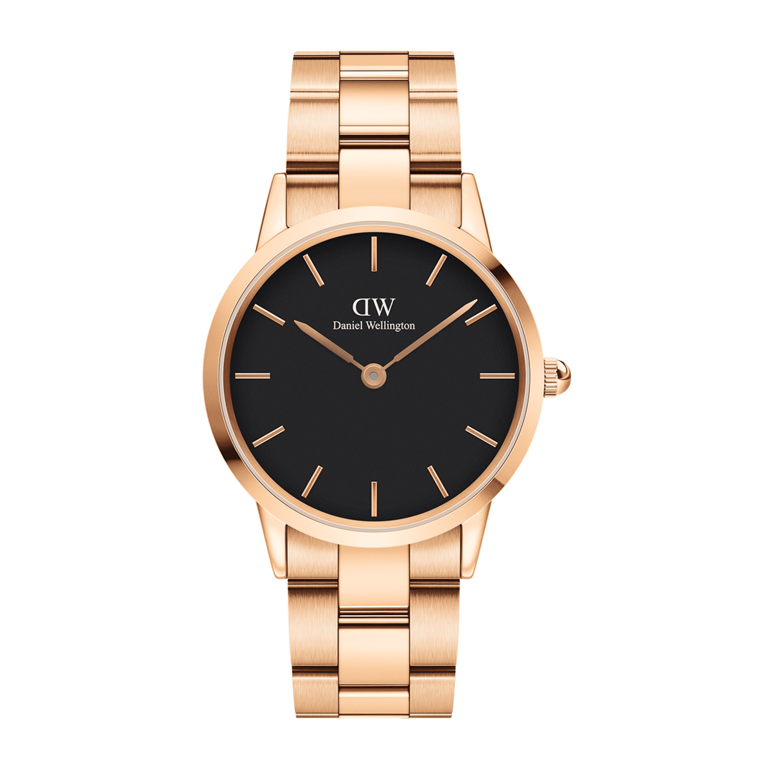 Iconic Link Black Rose Gold