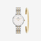 Petite Lumine 5-link two-tone & Classic Bracelet Gold Set