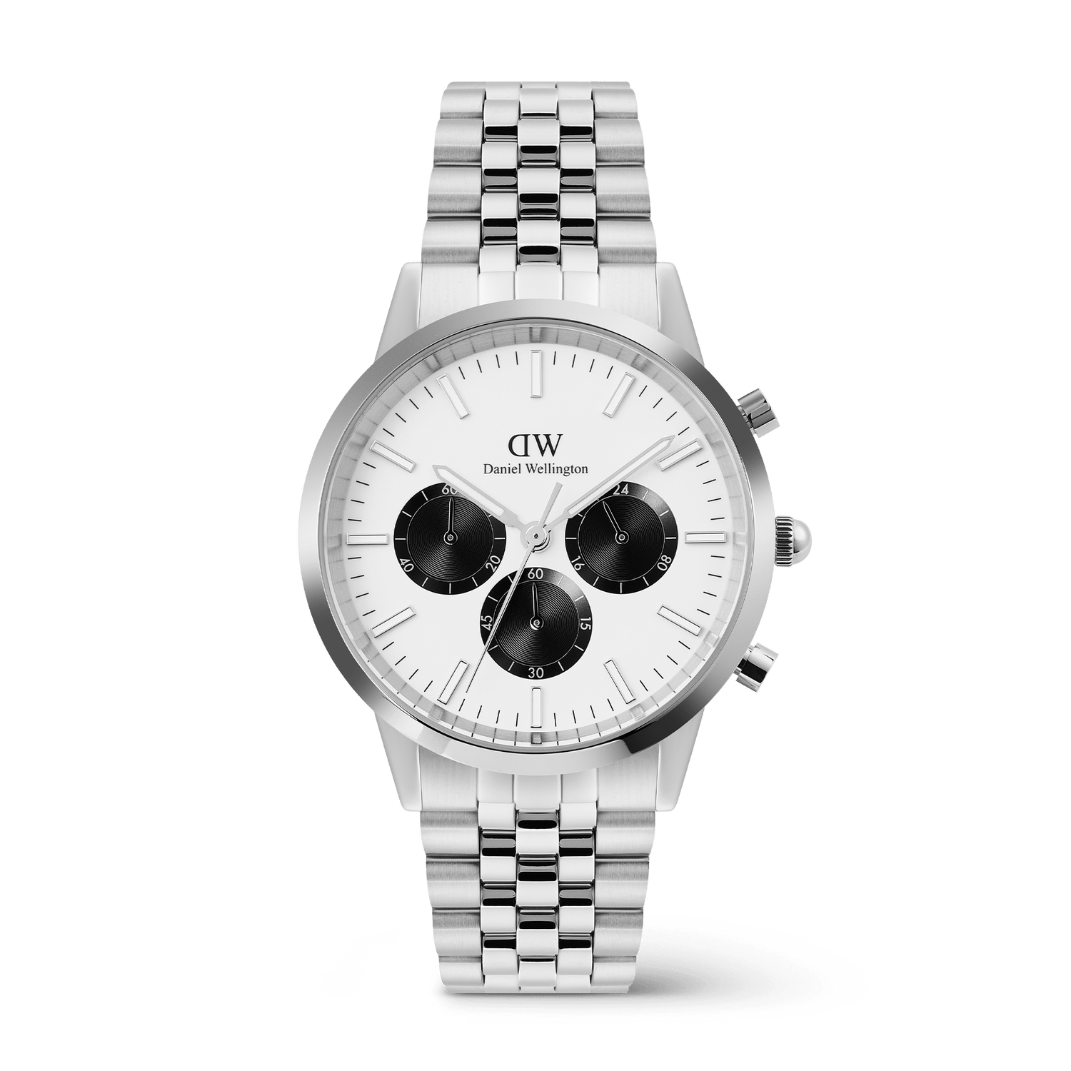 Iconic Chronograph Arch 5-Link Off- White Panda Silver