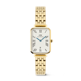 Quadro  Roman Numerals Date 5-link Gold