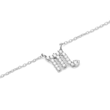Crystal Zodiac Zincir Silver Renk Kolye