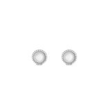 Audrey Earrings Mother of Pearl Silver