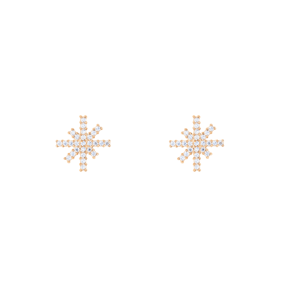 Mirelle Star Earrings Rose Gold