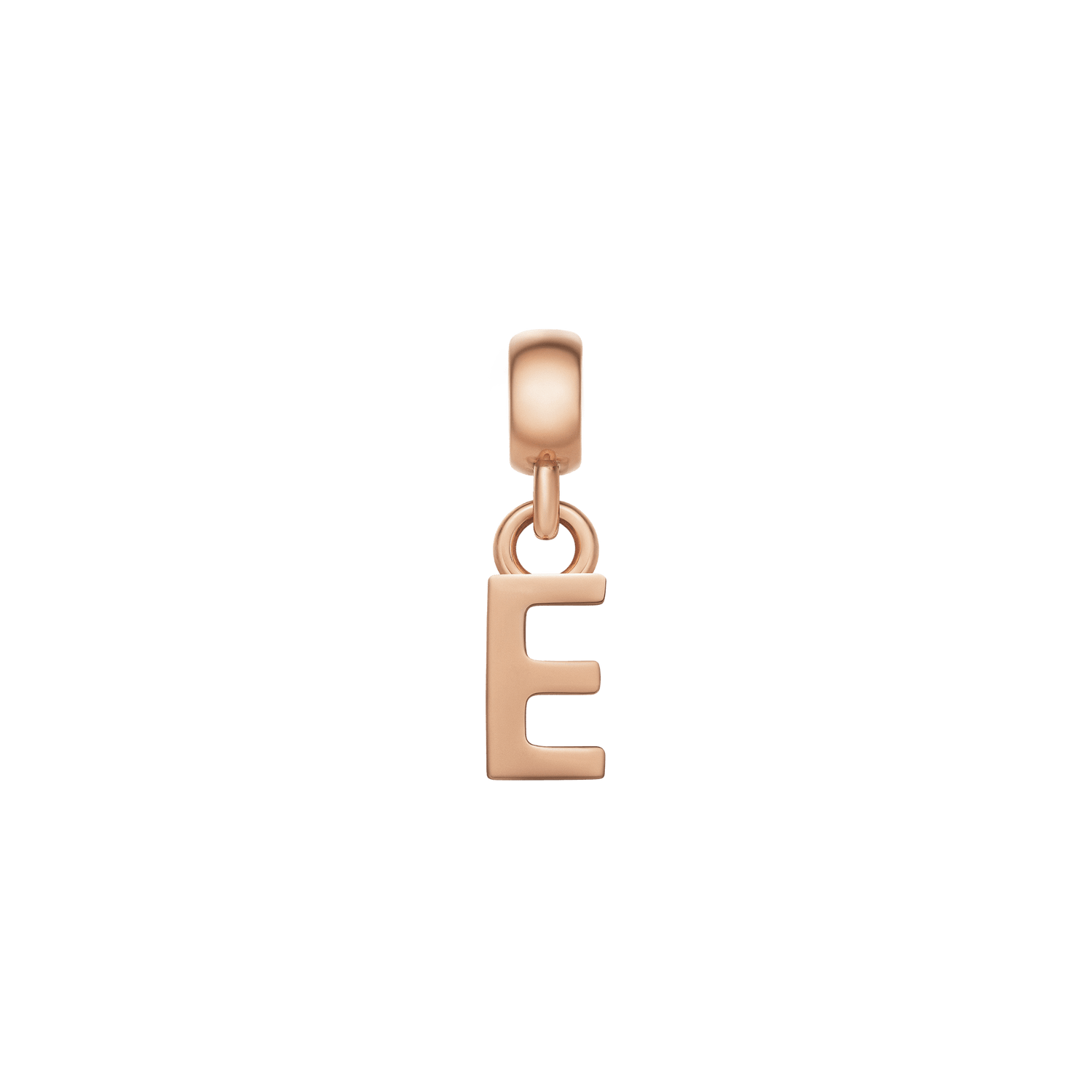 Letter Charm Rose Gold