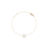 Crystal Zodiac Chain Bracelet Gold